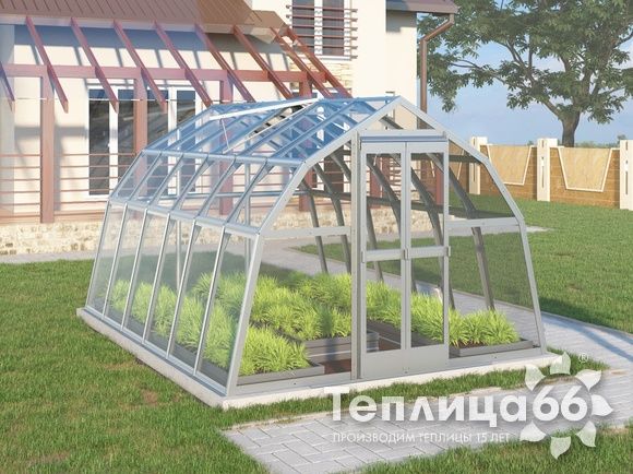 Теплица Рада Волга под стекло, 3х4 метра
