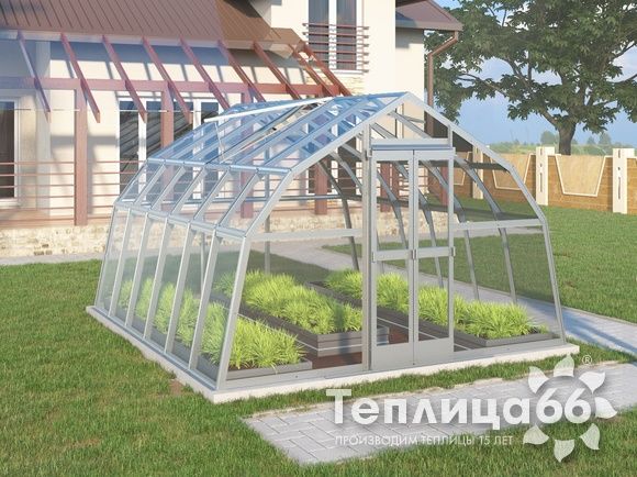 Теплица Рада Дунай под стекло, 3,5х4 метра