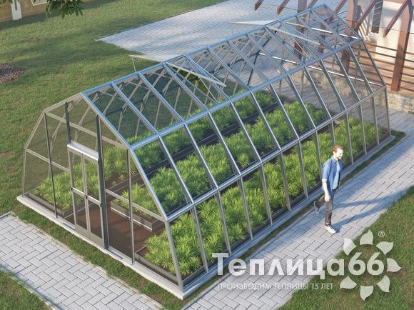 Теплица Рада Нил под стекло, 4,5х8 метров