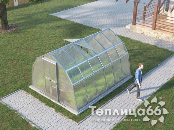 Теплица Рада Байкал из поликарбоната, 3x4 метра