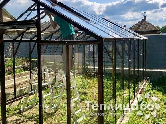 Теплица Гарденикс PRO (под стекло), ширина 3 м