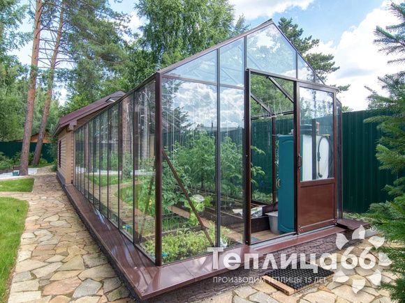 Теплица botanik standard под стекло, ширина 2,8 м