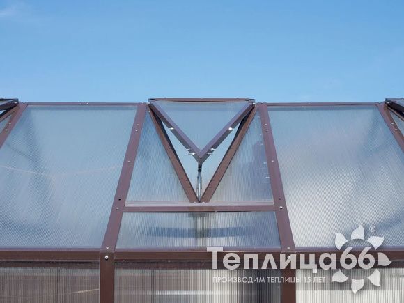 Теплица Рада Гарденикс 3 П под сотовый поликарбонат, ширина 3 м